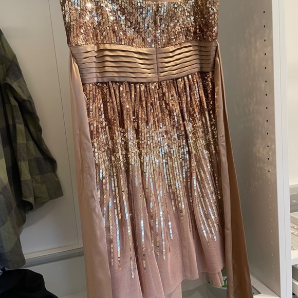 BCBG sequin strapless tulle dress - Picture 5 of 6